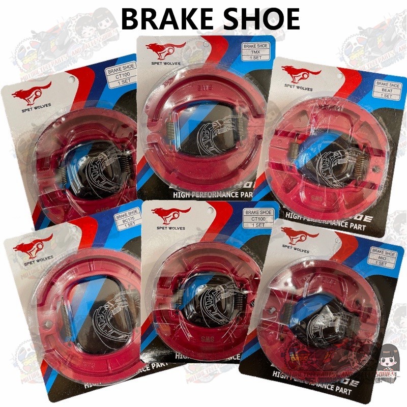 LJ Motorcycle Brake Shoe Xrm / RS100 / Beat / Mio / Barako / Tmx ...