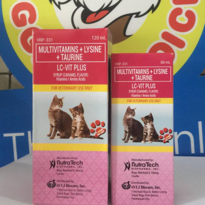 LCVIT Plus Multivitamins+Lysine+Taurine for cats/kittens Shopee