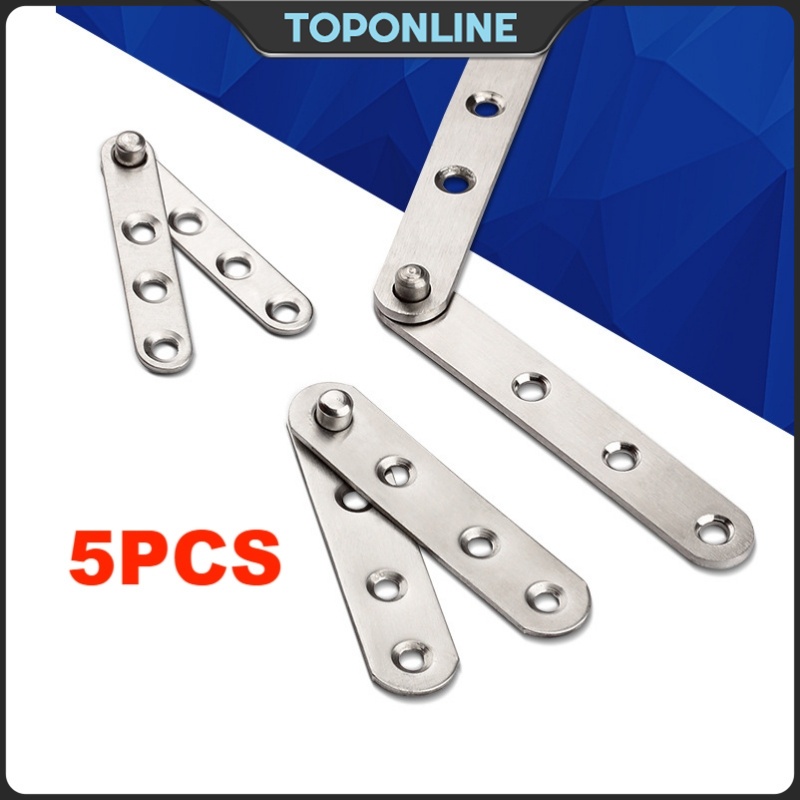 5pcs Concealed Revolving Door Pivot Hinge Stainless Steel 360 Degree ...
