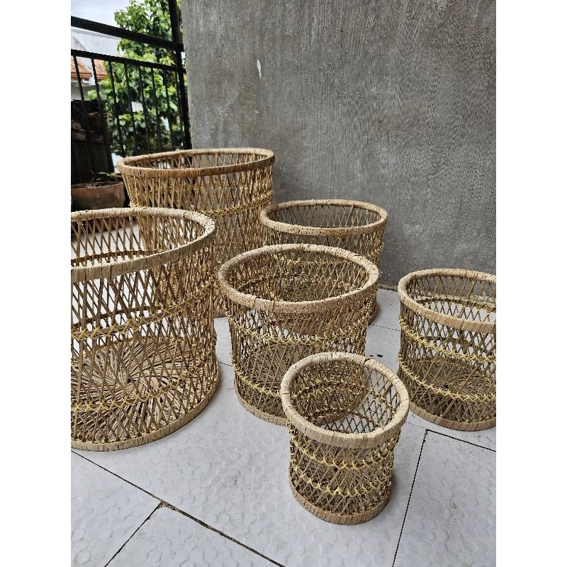 Native Buri Stick Planter Set of 6 | Shopee Philippines