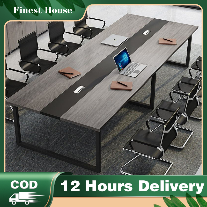 Conference Table Rectangular Boss Desk Training Negotiation Simple ...