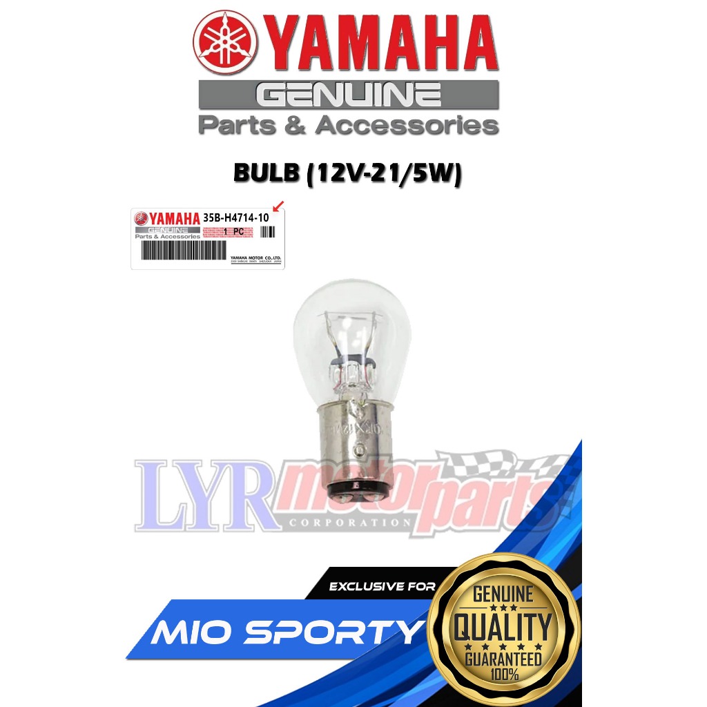 YAMAHA GENUINE TAIL LIGHT BULB 12V21/5W FOR MIO 115 SPORTY ( 35BH4714