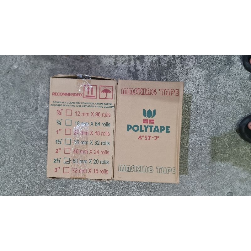 (PER BOX) POLYtape / Masking Tape / Paper Adhesive Tape / Masking Tape ...