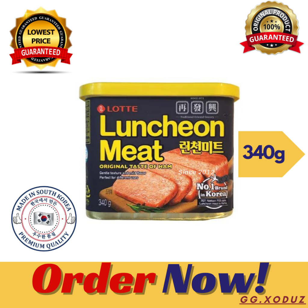 Ok Lotte Dongwon [plain Or Spicy] Authentic Korean Spam Luncheon Meat