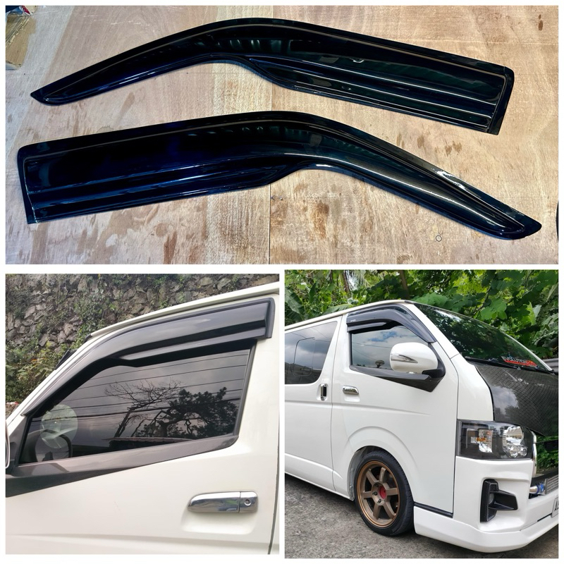 Toyota Hiace Commuter GL Grandia Decontent 2005 2024 JDM Rain Visor