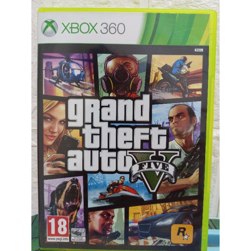 XBOX 360 GAMES - GRAND THEFT AUTO 5 GTA V GTA 5 XBOX 360 COMPLETE