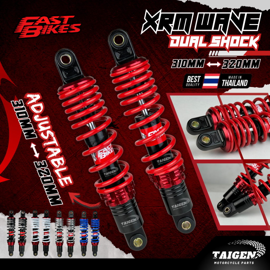 8943 FASTBIKES Adjustable 310/320mm Xrm/Wave/Dash/Smash/Tmx Dual Rear ...