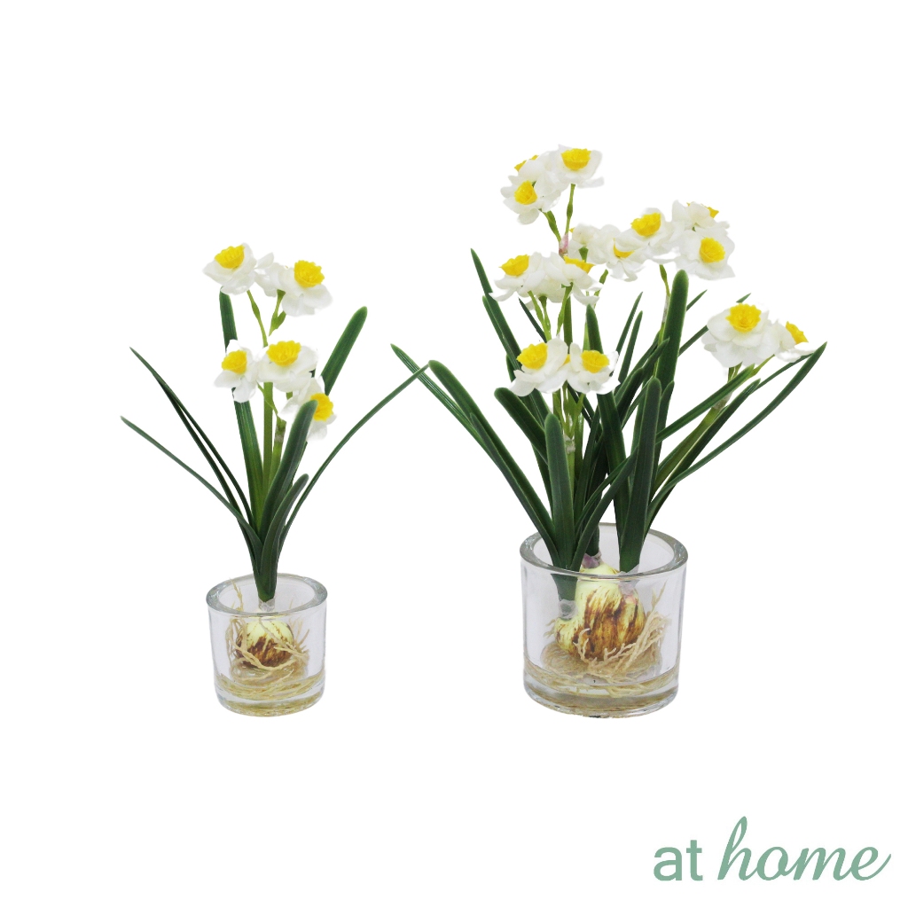 At Home Helena Paperwhite Artificial Potted Plant Decorative Home