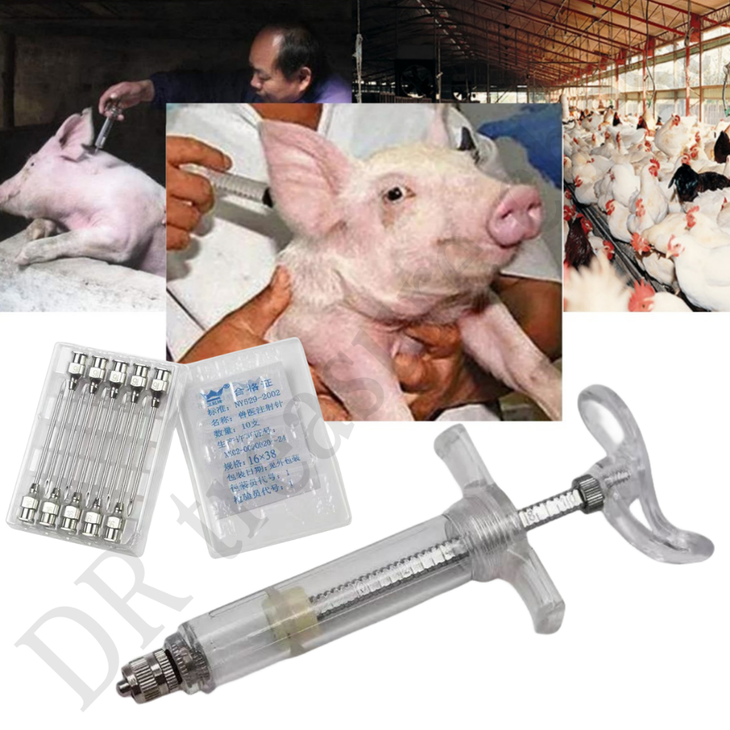 20 mL Fiberglass Syringe + Free 1 Dozen Assorted Stainless Needle tip ...