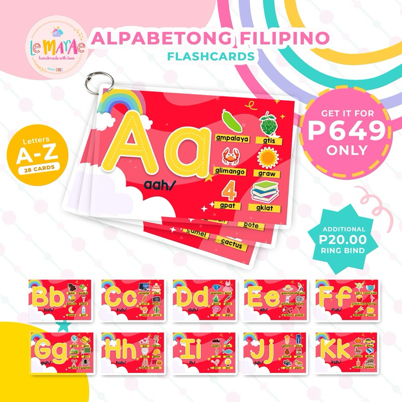 ALPABETONG FILIPINO TRACING AND READING Abakada Tracing Flashcards