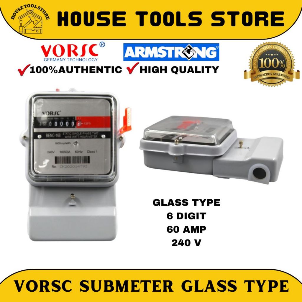 VORSC DIGITAL SUBMETER GLASS TYPE BENC-168 | Shopee Philippines