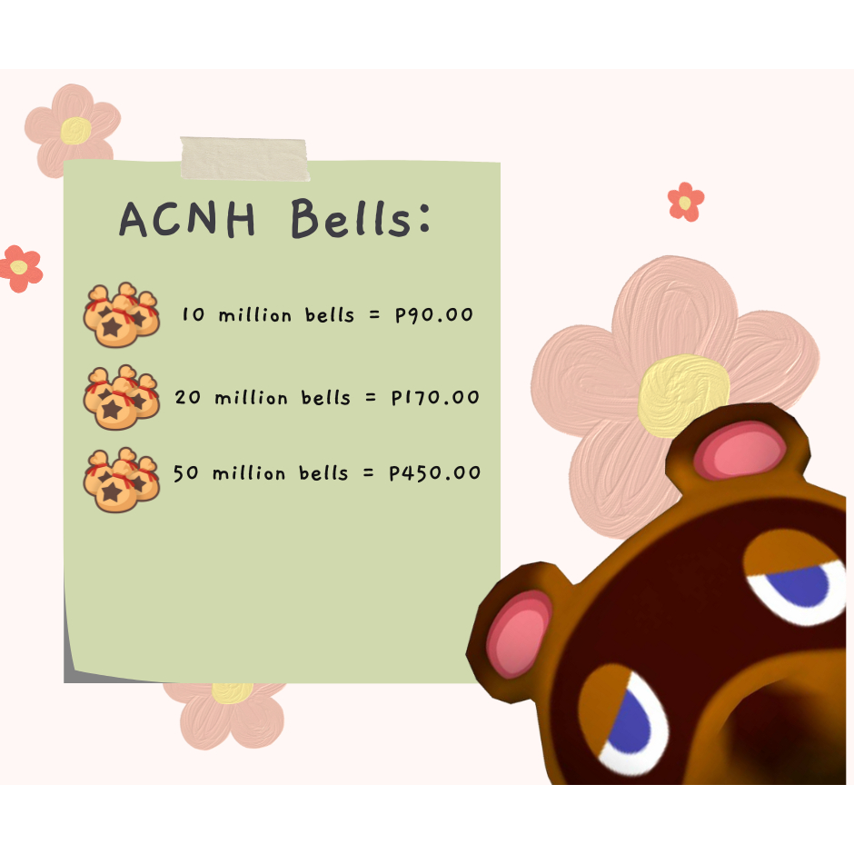 CHEAP! ACNH Bells (Animal Crossing New Horizons) Shopee Philippines