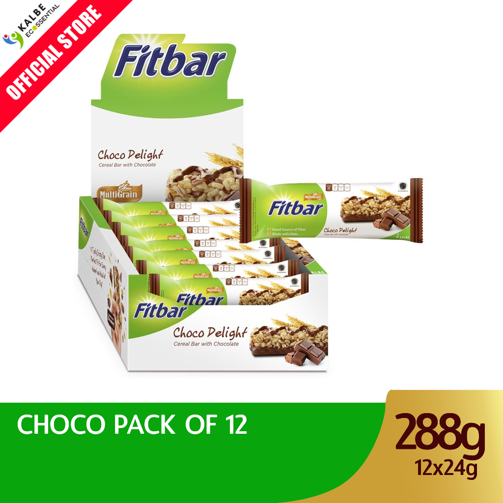 Fitbar Cereal Bar Chocolate Regular Pack (12 x 22g) | Shopee Philippines