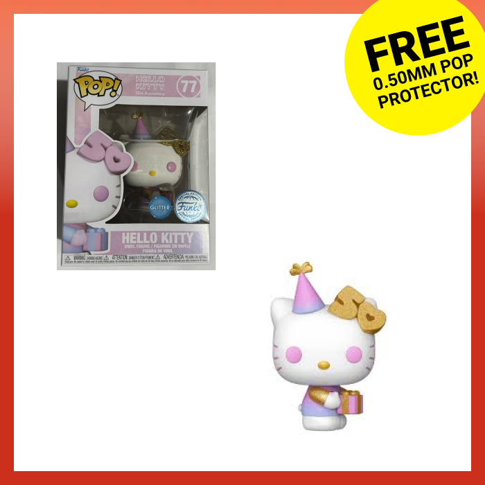 Sanrio Hello Kitty 50th Anniversary Hello Kitty with Gifts #77 (Glitter)[Special  Edition] Funko Pop