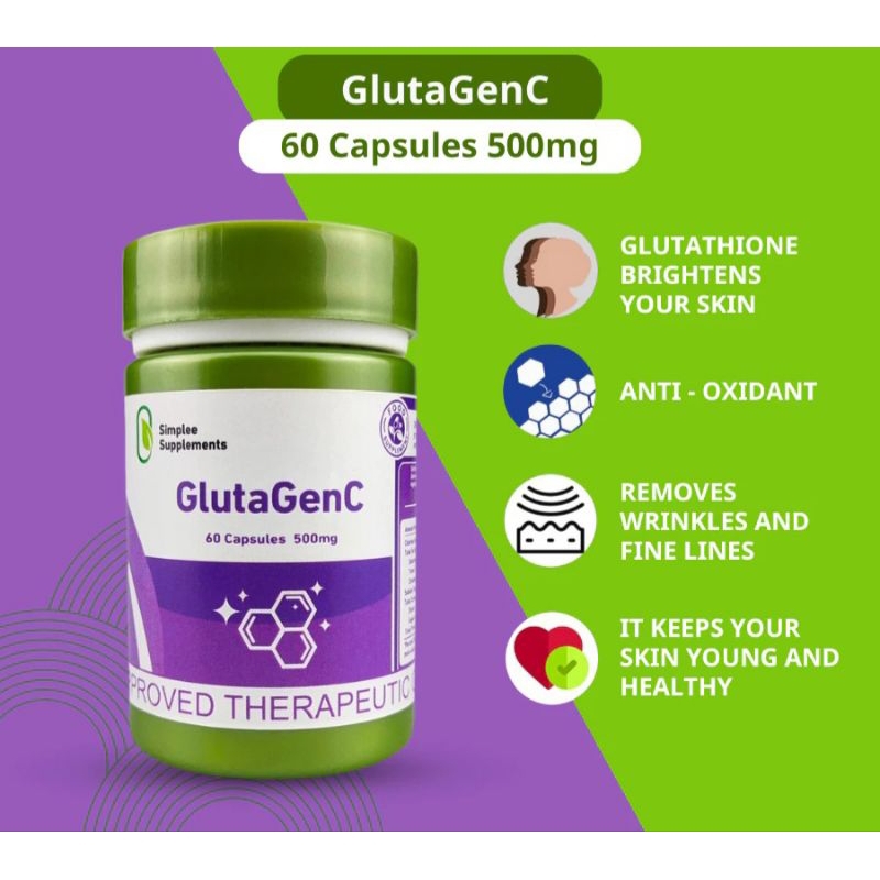 Simplee Supplements Gluta GenC Apple Cider Vinegar Glutathione