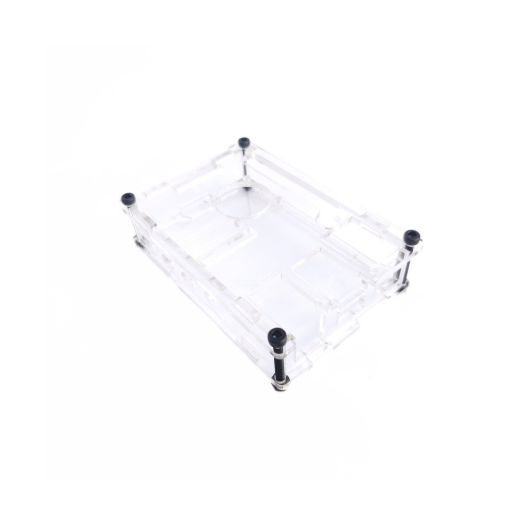 Raspberry Pi 4 Model B Clear Acrylic Protective Case Enclosure Box ...