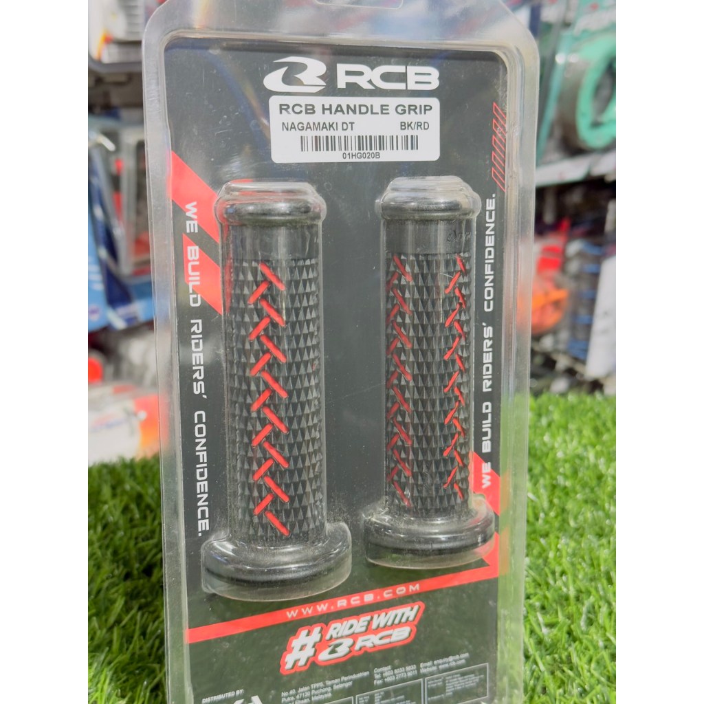 RACING BOY RCB NAGAMAKI HANDLE GRIP BLACK/RED/BLUE/GRAY 1pair ORIGINAL ...