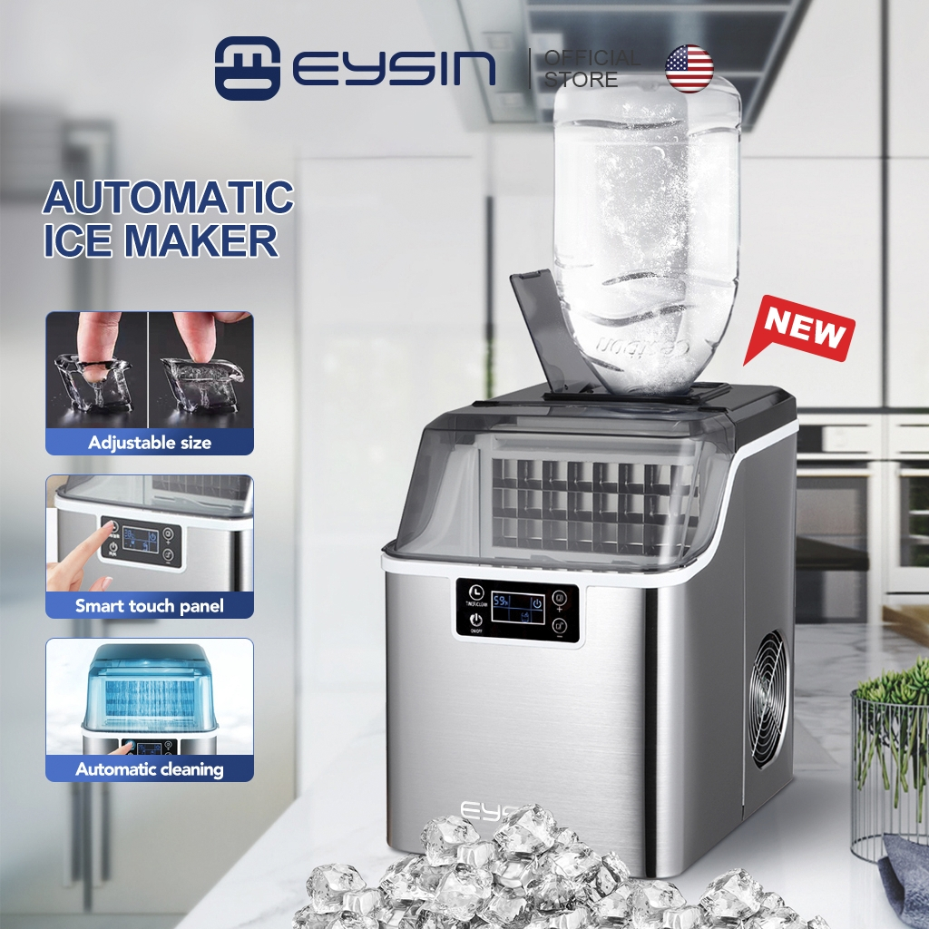 EYSIN IC100 New Ice Maker Machine Home and Commercial Automatic Cube