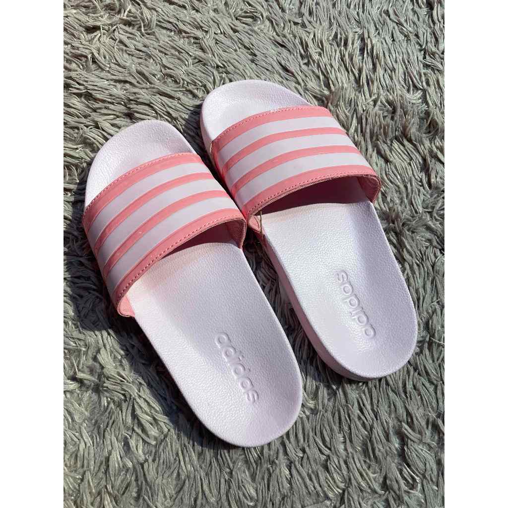 Adilette aqua discount slides pink tint