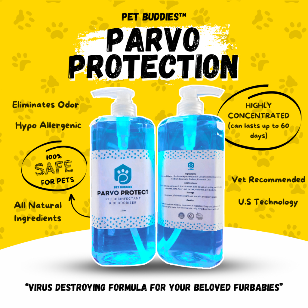 PARVO PROTECT VIRUS FREE DISINFECTANT AND DEODORIZER LIQUID 1 LITER / PET DISINFECTANT FOR ALL