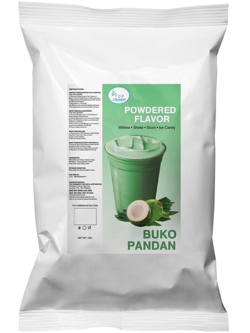 Top Creamery Buko Pandan Powder 1kg | Shopee Philippines