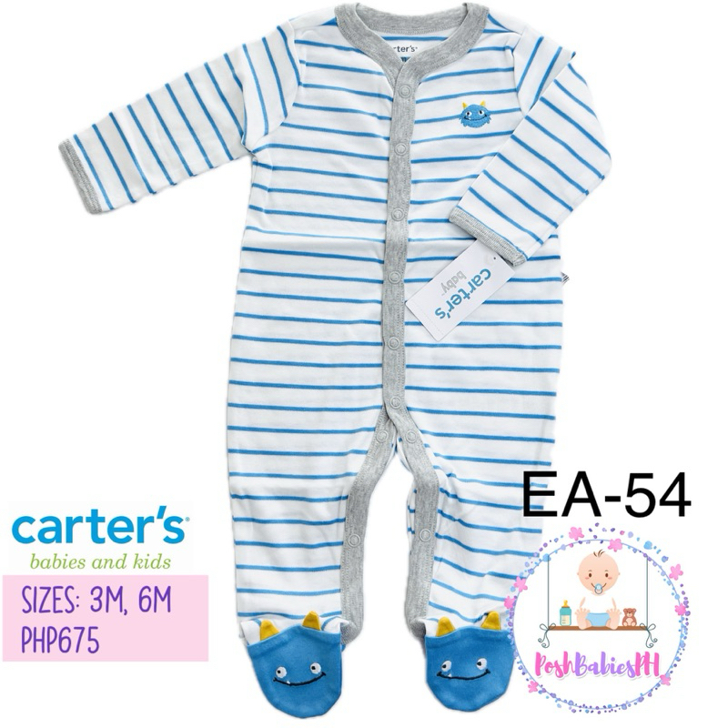 Original / Authentic Carter’s Snap Up Sleep and Play Suit Frogsuit