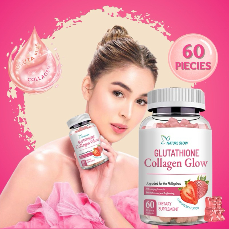 NATURE GLOW GLUTATHIONE COLLAGEN GLOW 60 GUMMIES