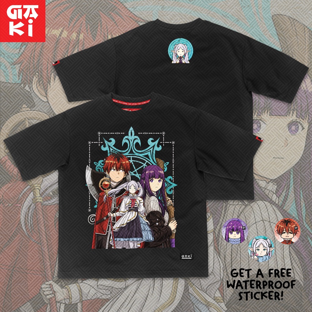 Gaki Anime Inspired Comfy Oversized Shirt Frieren Fern Stark Shopee Philippines 3182