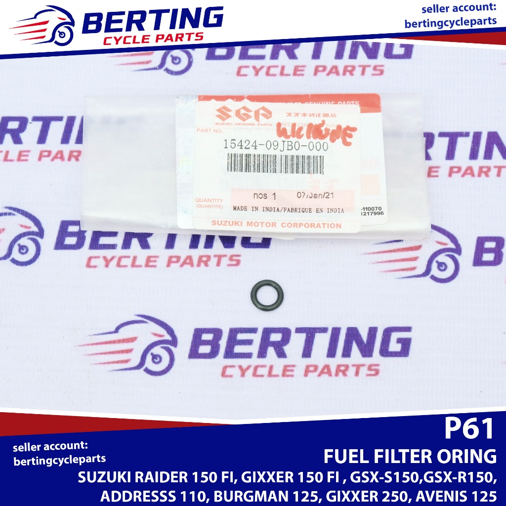 SGP ORING FUEL FILTER Suzuki Raider 150 FI Gixxer 150 FI GSX-S150 GSX ...