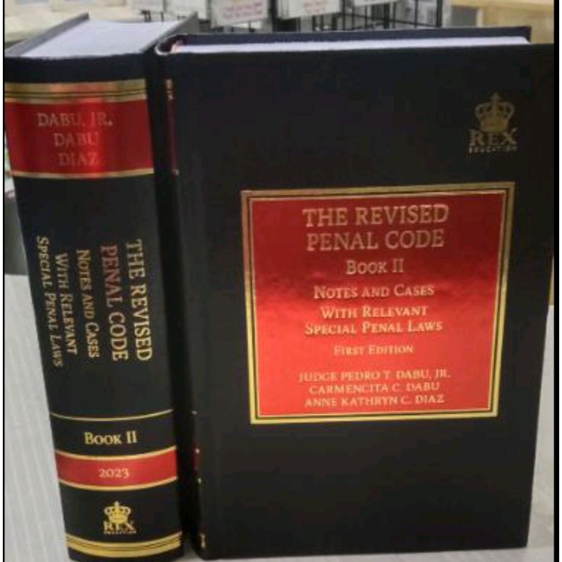 Dabu dabu diaz the revised penal code book 2 shopee philippines