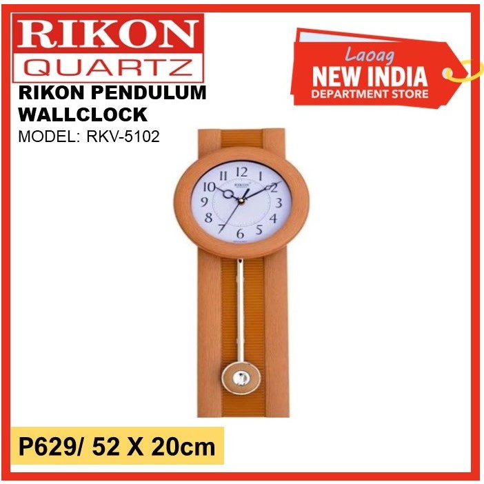 RIKON PENDULUM WALL CLOCK (RKV5102) Shopee Philippines