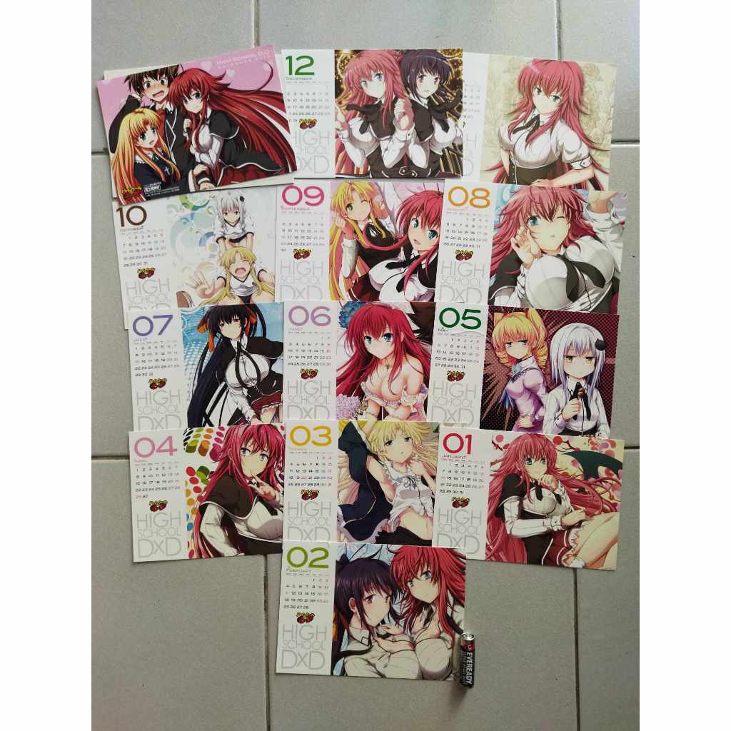 Highschool DxD Calendar Official Shopee Philippines