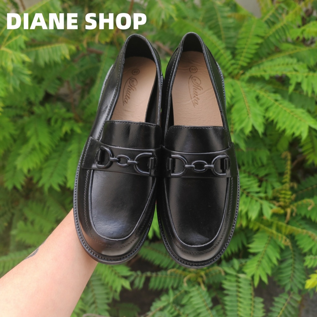 【COD】Women's black shoes 653fashion Korean ice cream shoes student