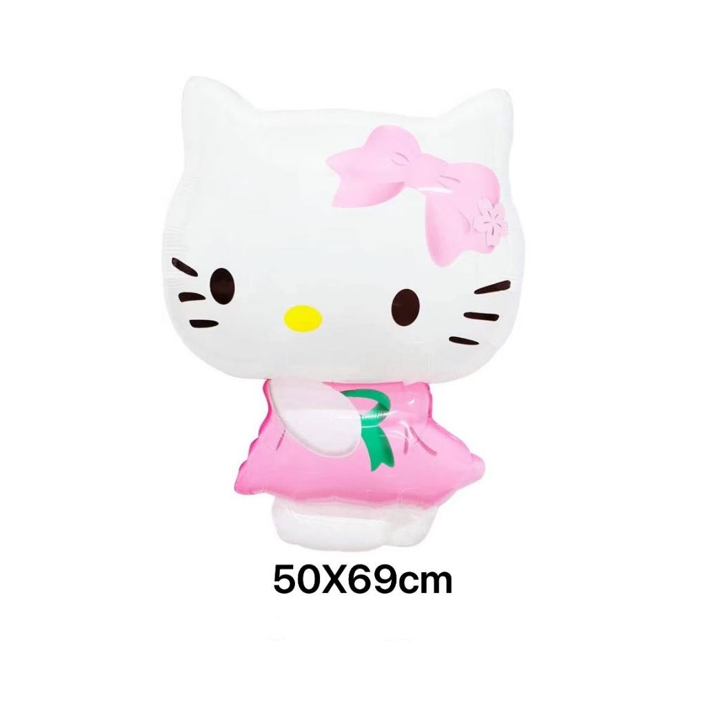 68pcs Hello Kitty Cat Foil Balloons Party Set Purple Hellokitty Girl ...