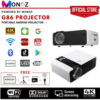Mini Proyector Wimius Q2 150 Lm Ansi Wifi Bt 1080P Y Android 