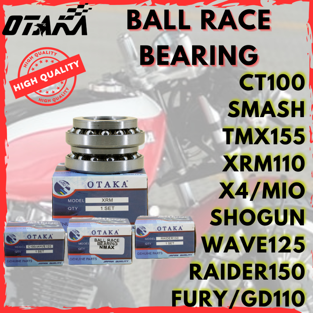 OTAKA BALL RACE BEARING FOR RAIDER/TMX/CB/RS/MIO/AEROX/STX/SNIPER/WAVE ...