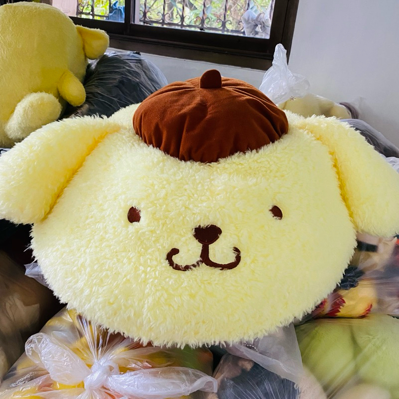 Jumbo Pompompurin head plush stuffed toy | Shopee Philippines