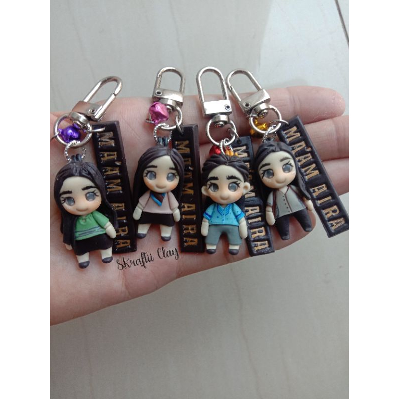 Personalized Teacher keychains Mini Me Chibi Keychains with Name ...
