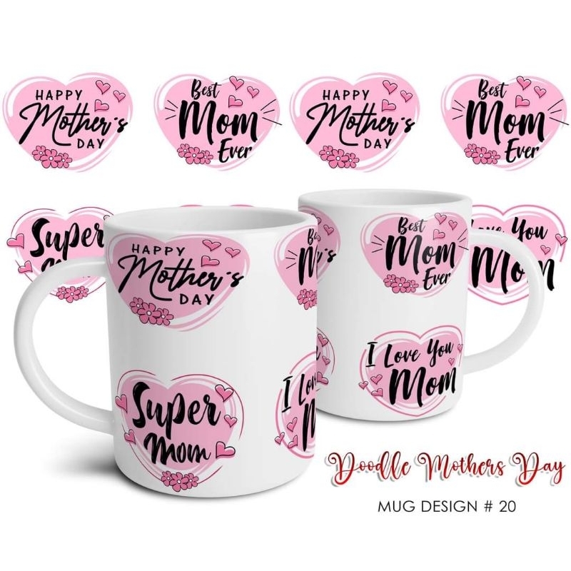 Mother's Day Mug Printed on Mugs 20 Designs with Free White Box ...