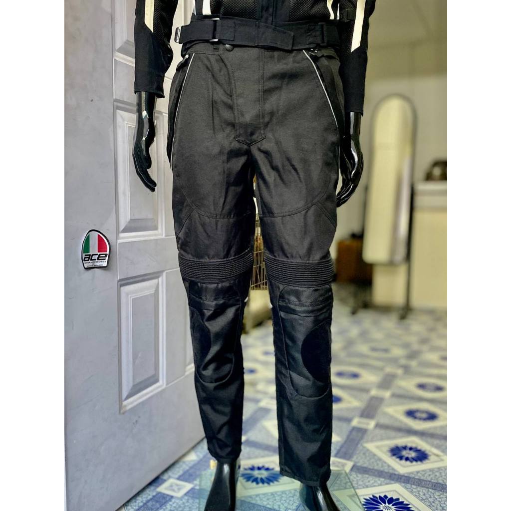  Motorcycle Pants Women, Leather Pants Windproof and Anti-Fall Motorcycle  Riding Pants with Armor (Black (Pads-A),25) : Automotive