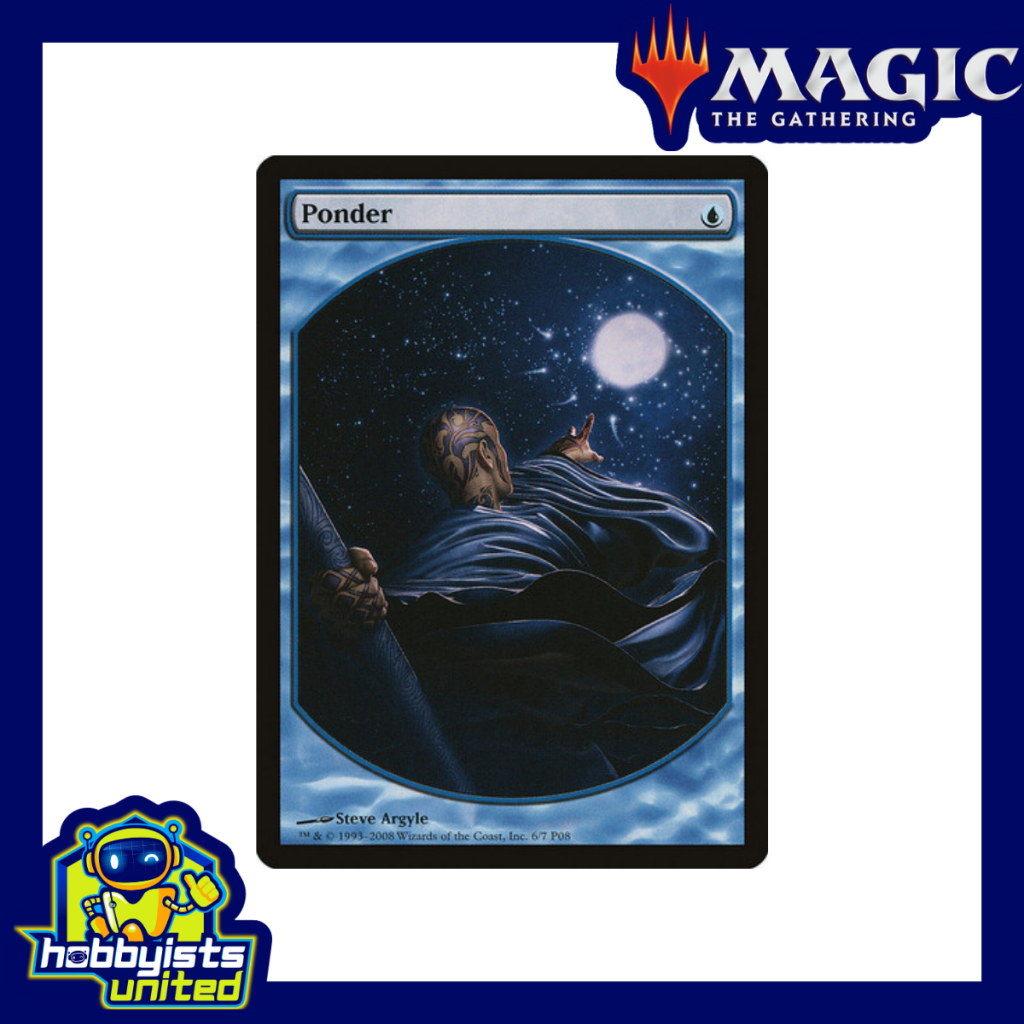 Ponder (Textless) - Magic: The Gathering (Player Rewards) | Shopee ...