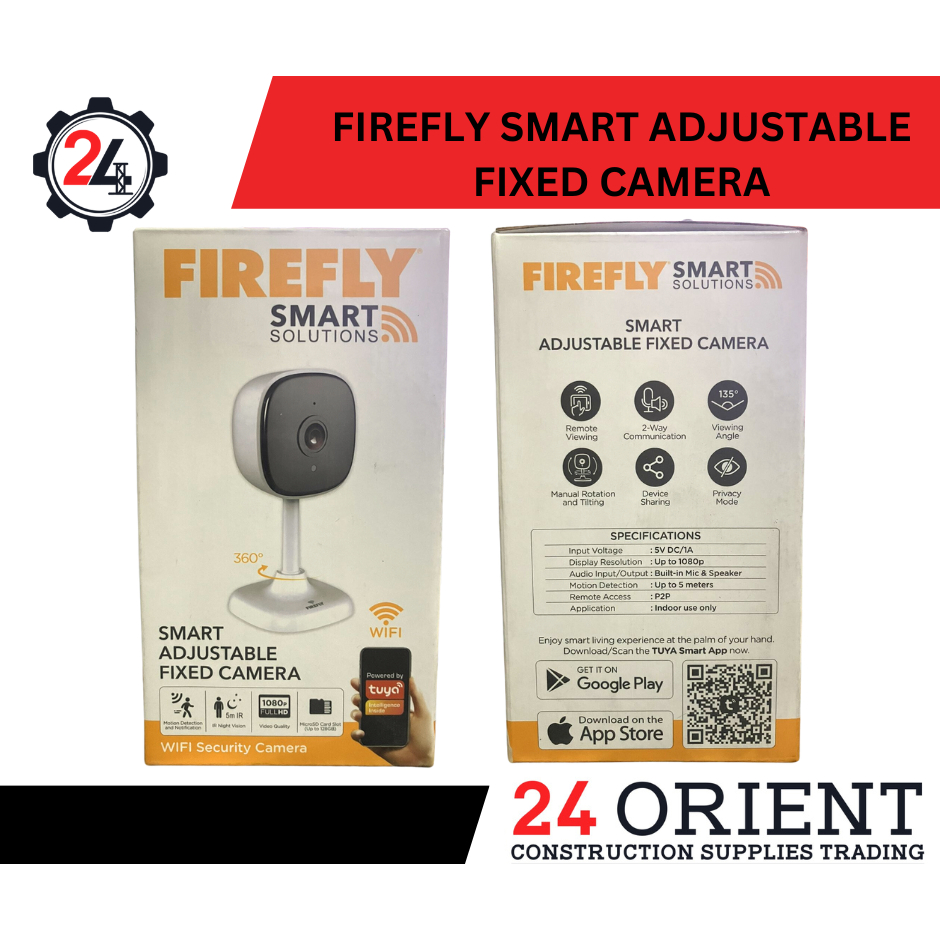 SMART ADJUSTABLE FIXED CAMERA #CCTV #FIREFLY #SECURITYCAMERA | Shopee ...