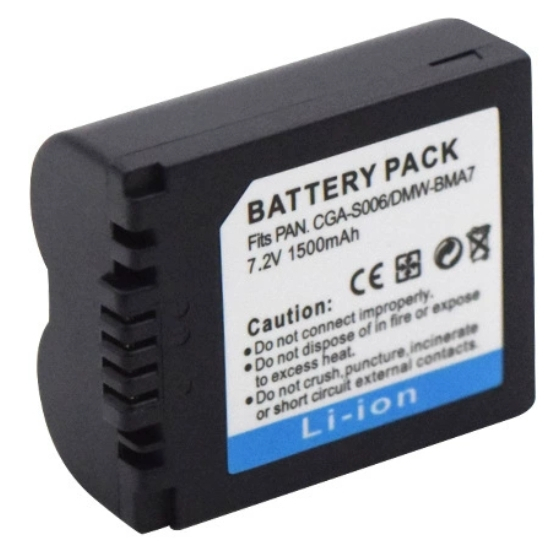 CGR-S006A Batterie Compatible avec Panasonic Lumix DMC-FZ18 FZ28 FZ8