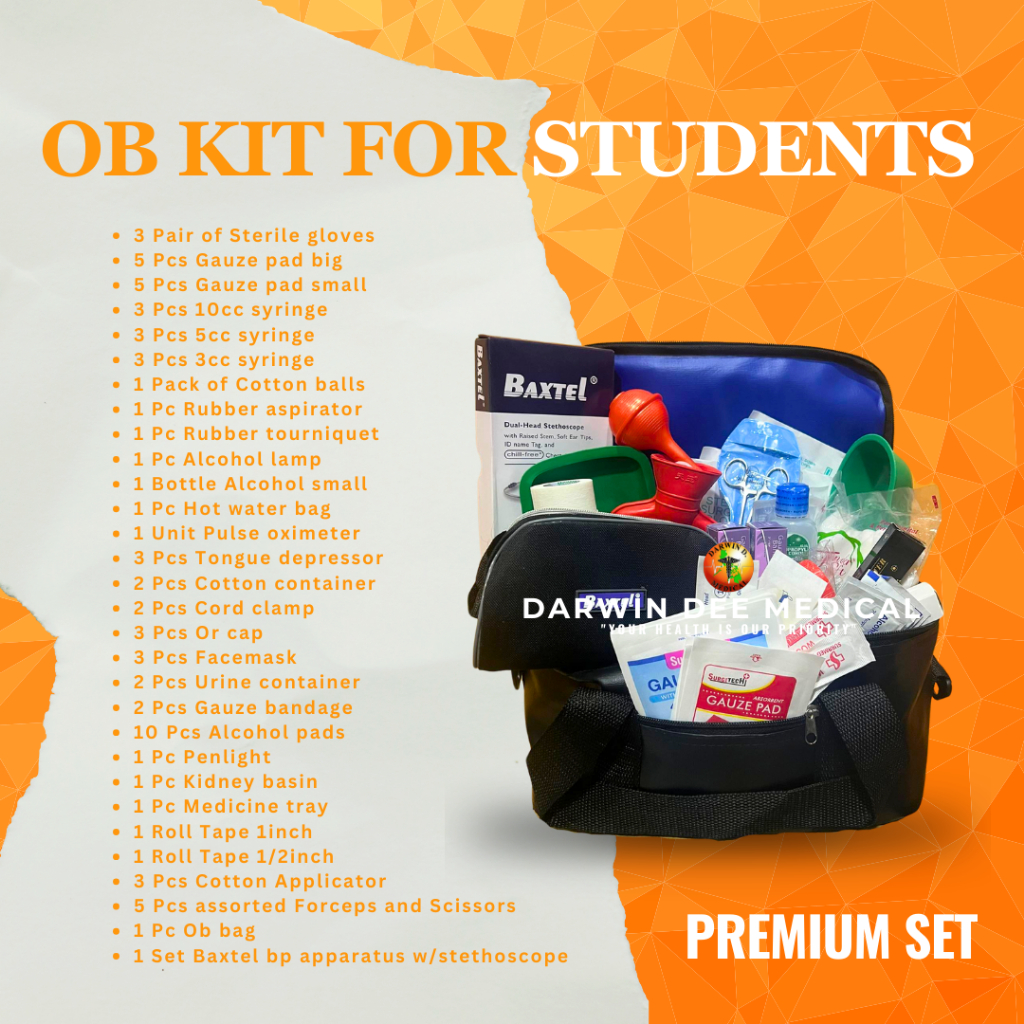 OB KIT COMPLETE SET FOR STUDENT WITH HEAVY-DUTY LEATHER OB BAG | Shopee ...