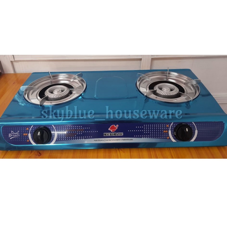 Micromatic MGS-232 Double Burner Gas Stove with Regulator Shopee