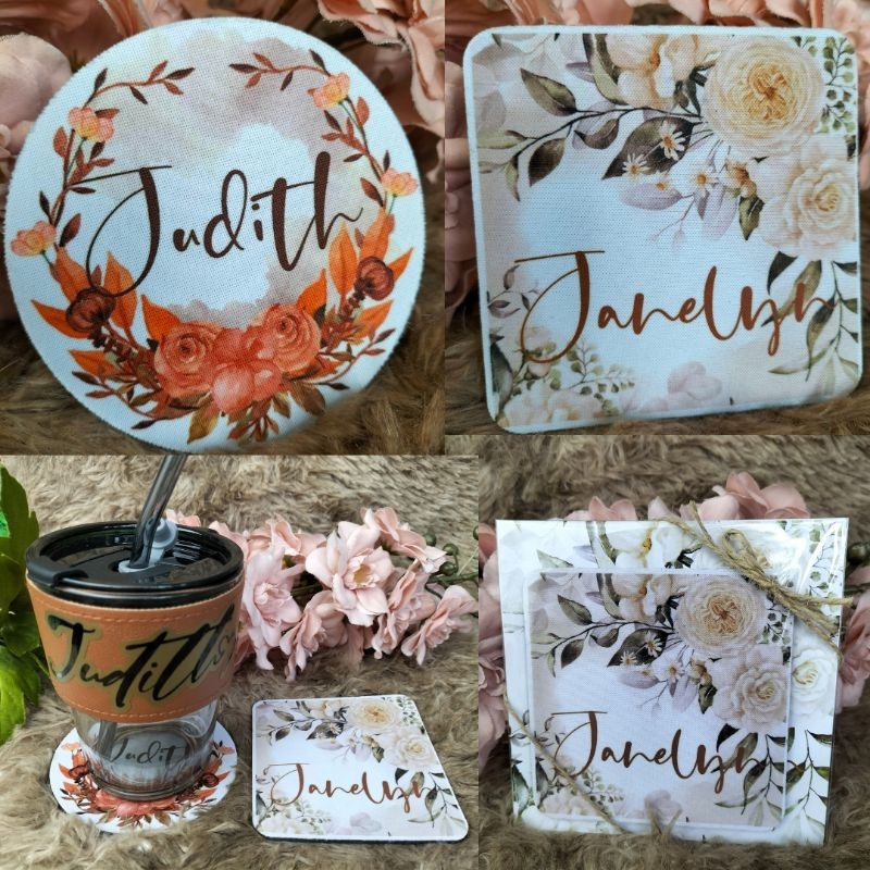 PERSONALIZED Coaster Pad for Mugs(PRINT YOUR OWN DESIGN) | Shopee ...