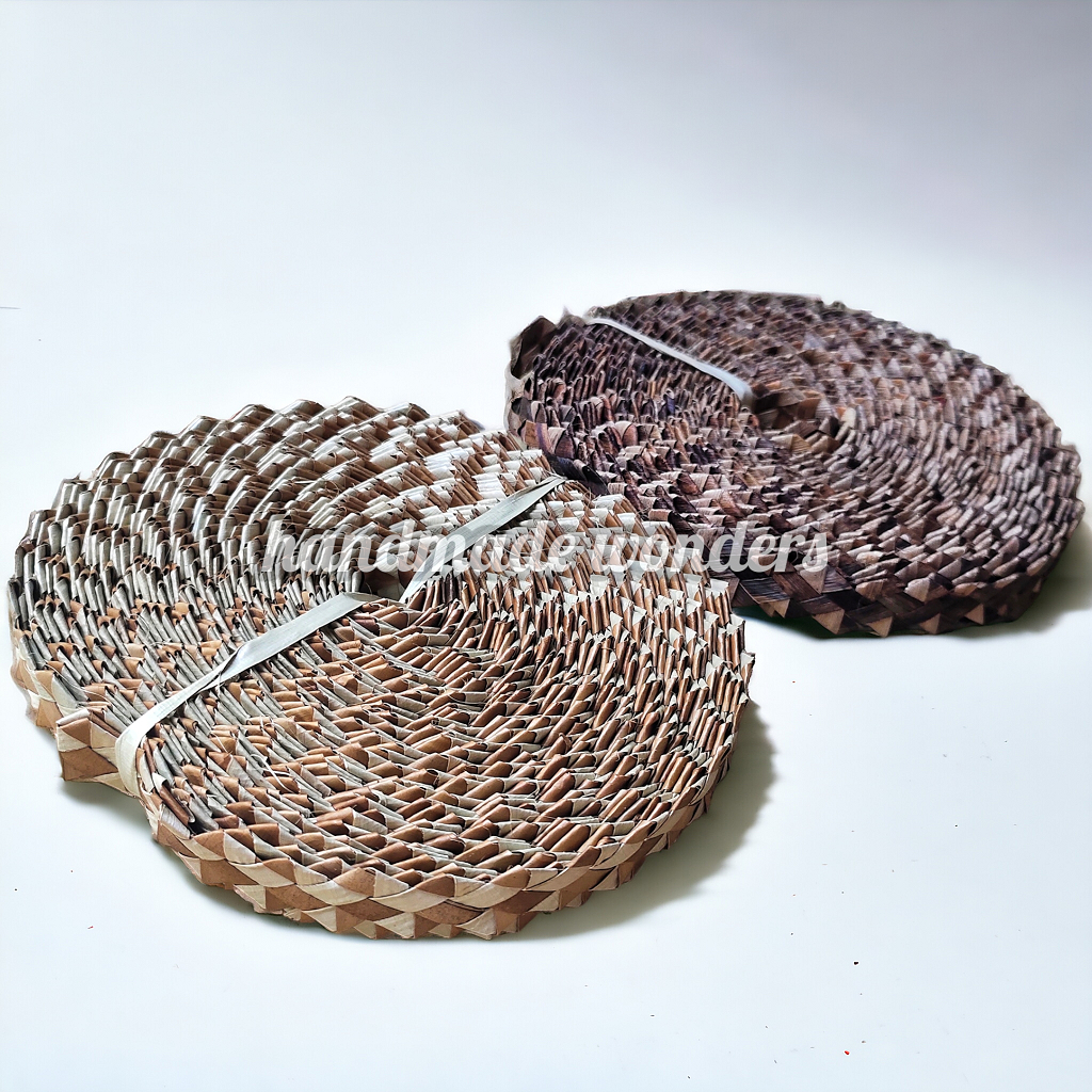 15yard DIY Native Craft Raw Material Braided Zigzag Pattern Buri