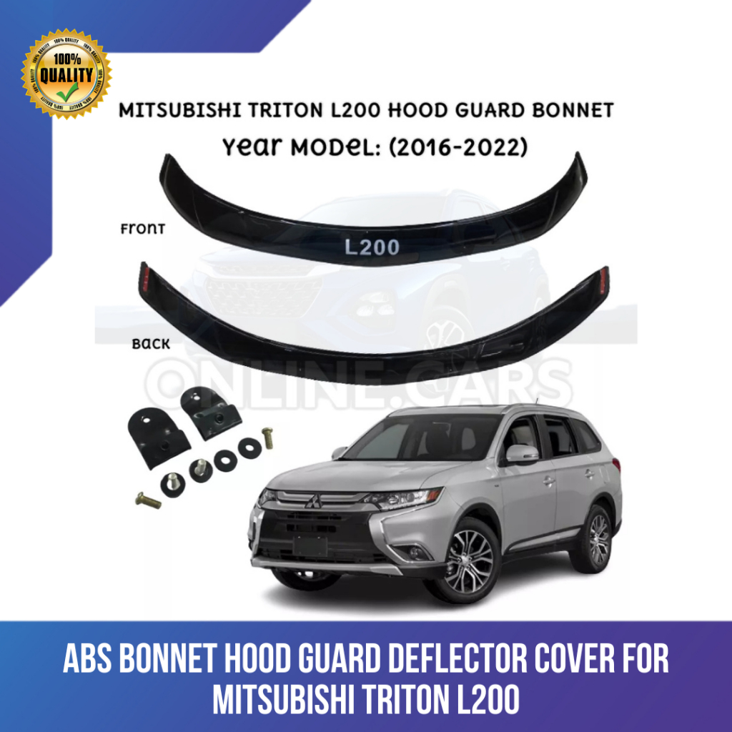 CPA ABS Bonnet Hood Guard Deflector Cover for Mitsubishi Triton L200 ...