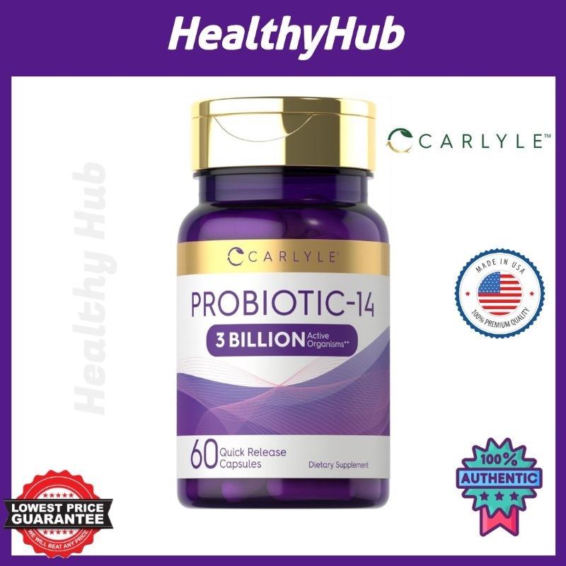 Probiotic, Carlyle Probiotic 3 Billion CFU, 60 Capsules (EXP. JAN 2025