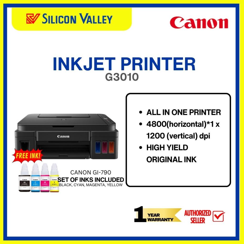 Canon PIXMA G3010 Inkjet Printer | Shopee Philippines